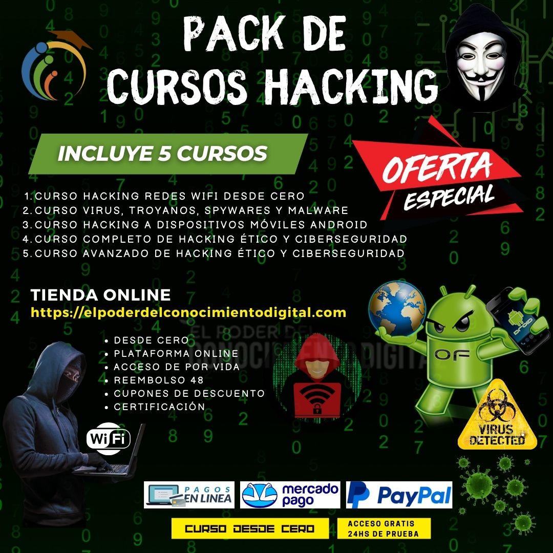 Pack De Cursos Hacking Desde Cero A Experto Digital Power Tech 5876